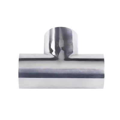 SS304 CF8 Roestvrij staal gelast polijst sanitair buis montage 3 Way Tees ISO DIN