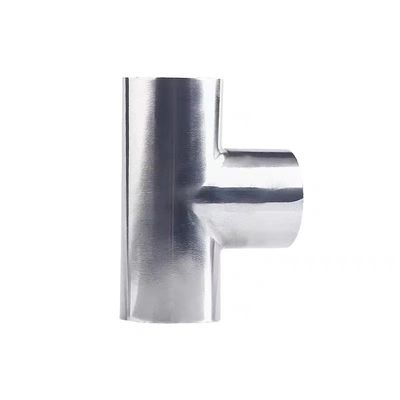 SS304 CF8 Roestvrij staal gelast polijst sanitair buis montage 3 Way Tees ISO DIN
