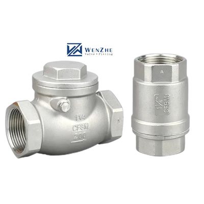 Cylindrische kopcode 316 roestvrij staal 201 304 controleventiel Npt Bsp draad veerbelasting