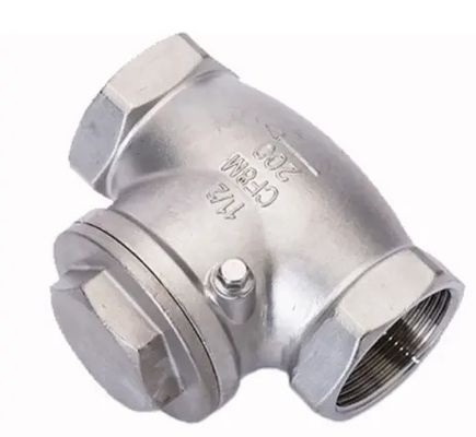 Cylindrische kopcode 316 roestvrij staal 201 304 controleventiel Npt Bsp draad veerbelasting