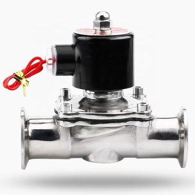 Standaard roestvrij staal 304 316L Normaal gesloten elektrisch diafragma-type magnetoventil