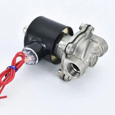 Standaard roestvrij staal 304 316L Normaal gesloten elektrisch diafragma-type magnetoventil