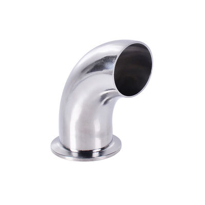 Roestvrij staal 304 316L Single Tri-clamp Quick Install 90 Grade Elbow Pipe Fitting