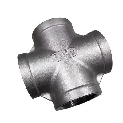Roestvrij staal 3/4 "Vrouwelijke 4 Way Cross Cast Pipe Fitting Coupling voor verbinding