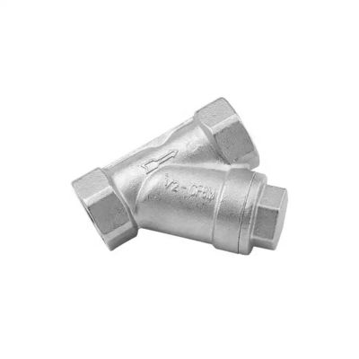 BSP Geaffineerde vrouwelijke aansluiting SS316 304 201 CF8M Y-type strainerfilter npt bspp