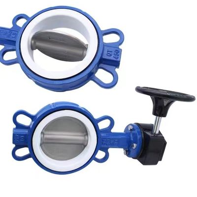 Roestvrij staal 316 WZ Worm wiel wafer vlinder klep met dezelfde grootte en prestaties