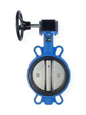 Roestvrij staal 316 WZ Worm wiel wafer vlinder klep met dezelfde grootte en prestaties