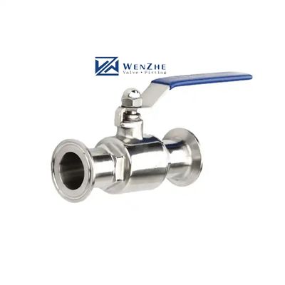 Stalen sanitaire klep Quick Card Ball Valve voor DIN 3A roestvrij staal 304 316