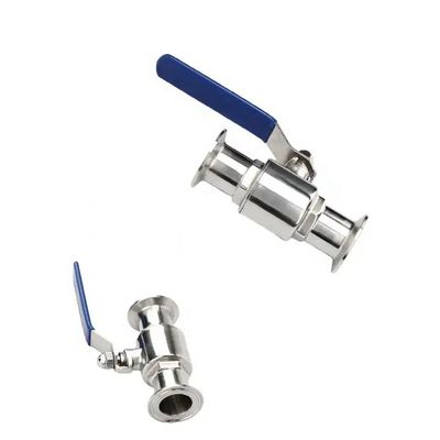 Stalen sanitaire klep Quick Card Ball Valve voor DIN 3A roestvrij staal 304 316