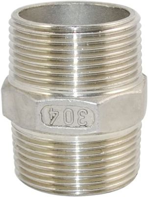 1-1/4 "x 1-1/4" NPT Mannelijk Gedrukt Hex Nippel Roestvrij staal 304 Quick Coupler Pipe Fitting