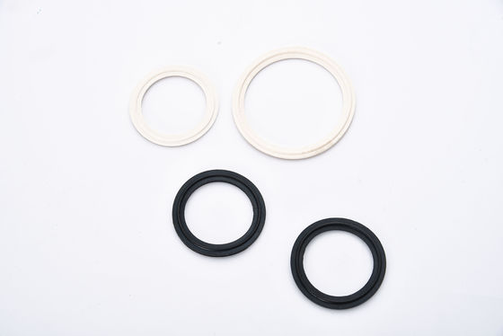 Voedingsmiddelenwit Tri Clamp Pipe Sanitair Silicone PTFE Pak met EPDM Rubber Ferrule