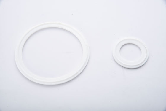 Voedingsmiddelenwit Tri Clamp Pipe Sanitair Silicone PTFE Pak met EPDM Rubber Ferrule