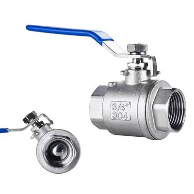 WZ roestvrij staal SS 304 316 NPT BSP-gegooid 2PC-balk op maat voor levensduur