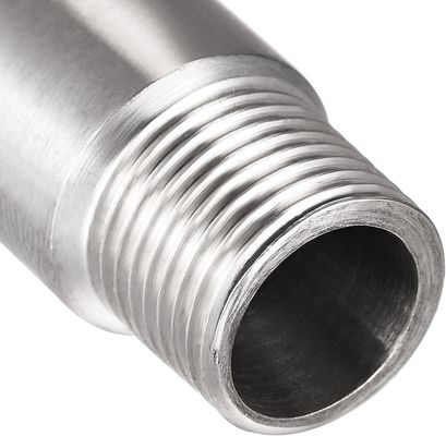 Roestvrij staal 1'-8' man tot vrouwelijke draadkoppelaar 80 mm lengte zeshoek/ronde kop