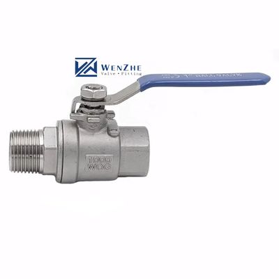 Mannelijke en vrouwelijke volle poort BSP BSPT NPT Q11F 304 316 WCB CF8 1000 wog Geaffineerde 2pc kogelklep