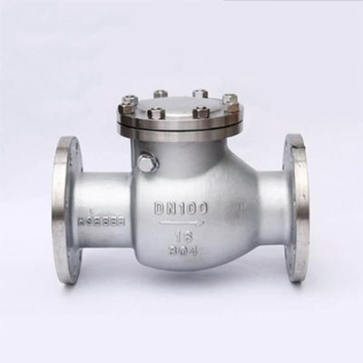 Rustvrij staal 304 DN40 Flanged Check Valve met liftontwerp en ISO9001-certificaat