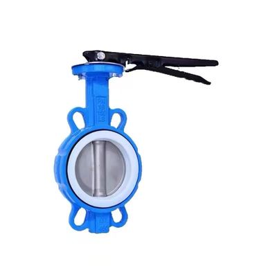 2 inch ductiel ijzeren wafer vlinder klep ANSI 150 DIN JIS zilver voor algemeen gebruik
