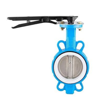 2 inch ductiel ijzeren wafer vlinder klep ANSI 150 DIN JIS zilver voor algemeen gebruik