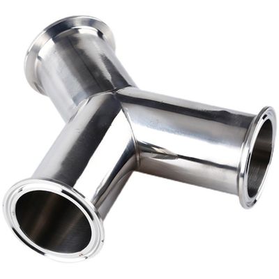 Sanitair roestvrij staal304 316 Pijpbevestiging Tri Clamp Wyes Tee Y Type Tee gegarandeerd