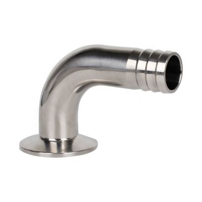 SS304L/SS316L Sanitair roestvrij staal 90 graden ellebogen slang bar voor chemische apparatuur