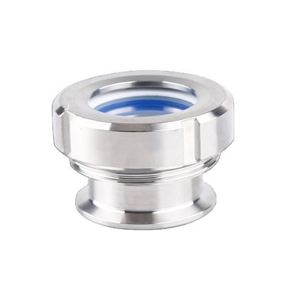 Op maat gemaakte ondersteuning ODM Sanitair roestvrij staal 304/316L Tri Clamp Union Sight Glass