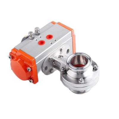 Gepersonaliseerde D681-X roestvrij staal 301/304/316 pneumatische vlinderklep