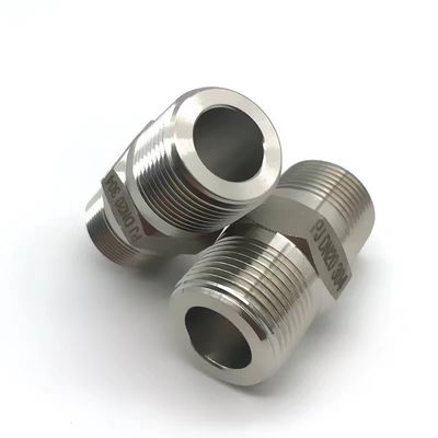 WZ Roestvrij staal Hoogdruk Hex Nippel BSP NPT Gelijk Mannelijk Draad Pipe Fitting