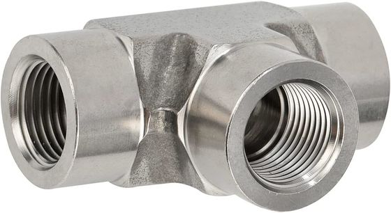 Roestvrij staal 301 T-fitting 3 Ways Connector 1/8" NPT Vrouwelijk x 1/8" NPT Vrouwelijk x 1/8" NPT Vrouwelijk