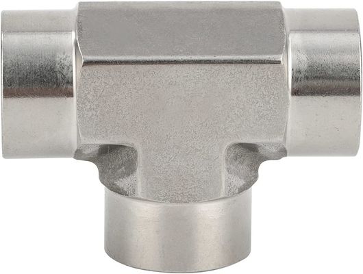 Roestvrij staal 301 T-fitting 3 Ways Connector 1/8" NPT Vrouwelijk x 1/8" NPT Vrouwelijk x 1/8" NPT Vrouwelijk