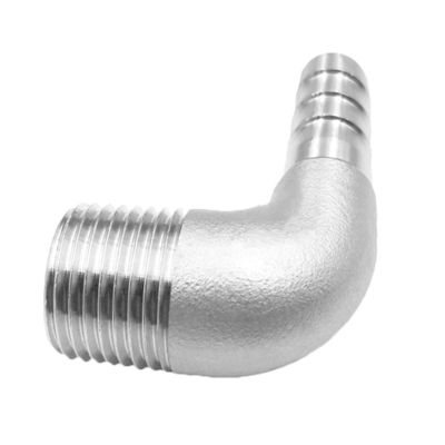 Vrouwelijke aansluiting 3/8 "Slang Barbe x 1/2" NPT Man 90 graden Elbow Adapter voor Home Brew