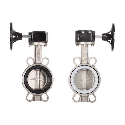 Sanitaire SS304/316L Turbine Pair Butterfly Valve D371X-10/16P voor waterstopfunctie