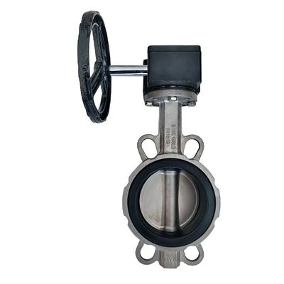 Sanitaire SS304/316L Turbine Pair Butterfly Valve D371X-10/16P voor waterstopfunctie
