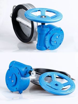 Sanitaire SS304/316L Turbine Pair Butterfly Valve D371X-10/16P voor waterstopfunctie