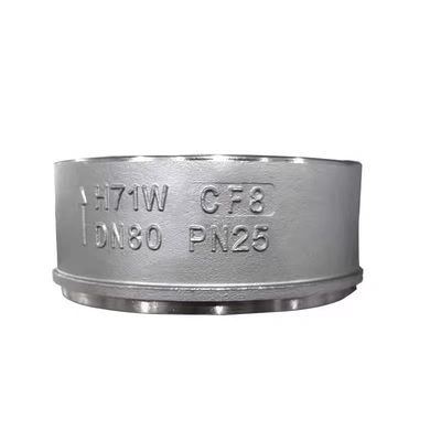 DN50-DN200 API 594 Wafer Type Silent CS Lift Check Valve H71W Met roestvrij staal