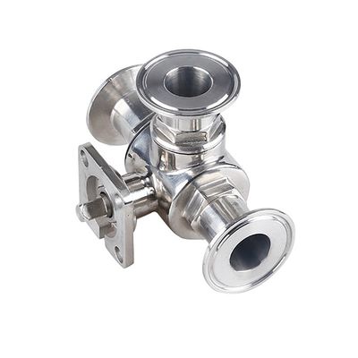 Float Ball Valve van roestvrij staal voor waterventiel van drieweghoogplatform type T type L