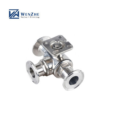 Float Ball Valve van roestvrij staal voor waterventiel van drieweghoogplatform type T type L
