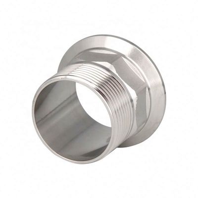 Mannelijke Hexagon Sanitaire roestvrij staal 304 316L draad Ferrule Tri Clamp Pipe Fitting