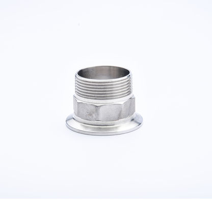 Mannelijke Hexagon Sanitaire roestvrij staal 304 316L draad Ferrule Tri Clamp Pipe Fitting