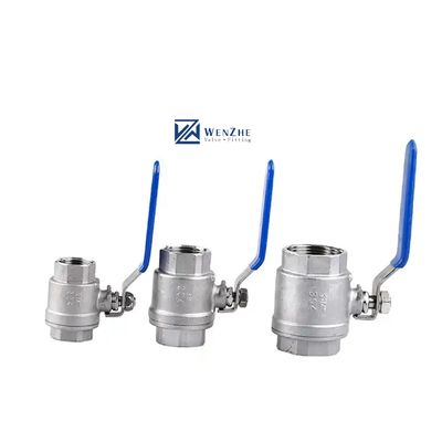 Algemeen 1/4" tot 4" roestvrij staal 2PC geschroefd eindbalklep 3A DIN NPT BSPT BSPP Giet