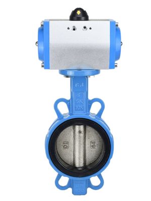1/4''-6'' Port Size Sanitaire pneumatische vlinderkleppen met SS304 / 316L constructie