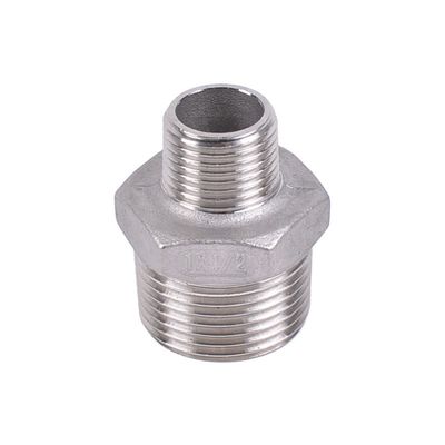 Mannelijke zeshoekige borstelstukken van zilver Sanitair roestvrij staal 201 304 316 Draadpijp