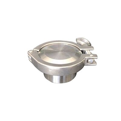 Custom Ronde Hoofdkode Sanitair 304/316L roestvrij staal 1.5 Tri Clamp Ferrule End Cap