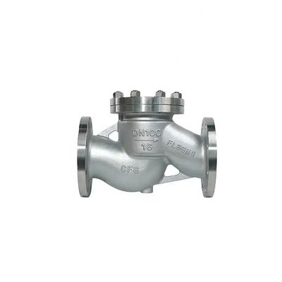 Flanged Lift Check Valve Zilveren roestvrij staal 304 316 316L PN16 PN25 PN40 PN64 PN100