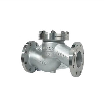Flanged Lift Check Valve Zilveren roestvrij staal 304 316 316L PN16 PN25 PN40 PN64 PN100