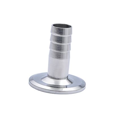 Sanitaire 304 316L roestvrij staal Tri Clamp slang Ferrule Fitting met ronde kop code