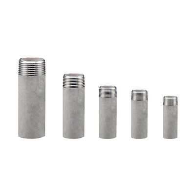 Vierkant gesmeed roestvrij staal 201/304 Man enkelbuis plain end long half nippel
