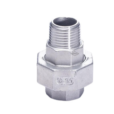 Zilver 201 304 316 Union Flat Vrouwelijke naar mannelijke NPT BSPP BSPT roestvrij staal verbinding