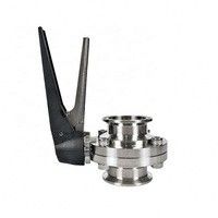Aantrekkelijke SS304/SS316 Type Zwarte Trigger Handle Butterfly Valve voor DN20-200 Port Size
