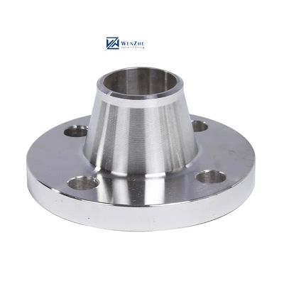 ANSI DIN A105 Carbon Steel Plate Flat Face Pipe Slip On Flange WN Flange gesmeed zilver
