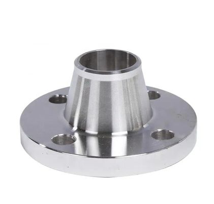 ANSI DIN A105 Carbon Steel Plate Flat Face Pipe Slip On Flange WN Flange gesmeed zilver